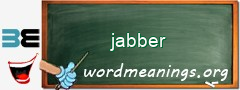 WordMeaning blackboard for jabber